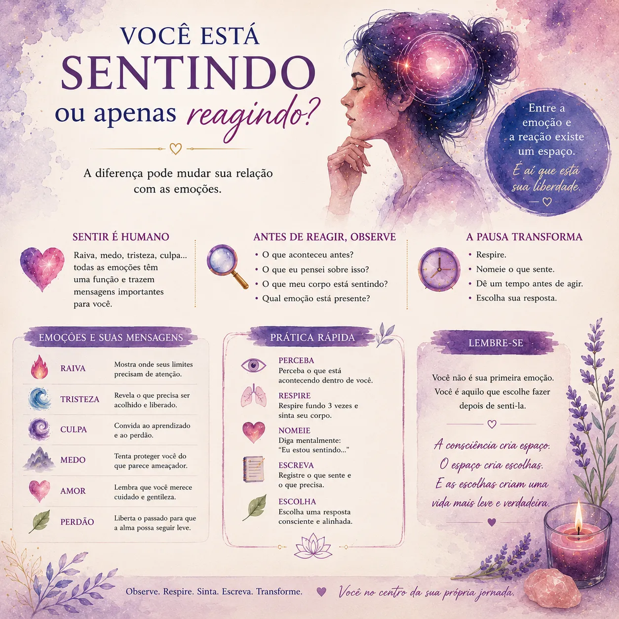 Você está sentindo ou apenas reagindo? A diferença pode mudar sua relação com as Emoções